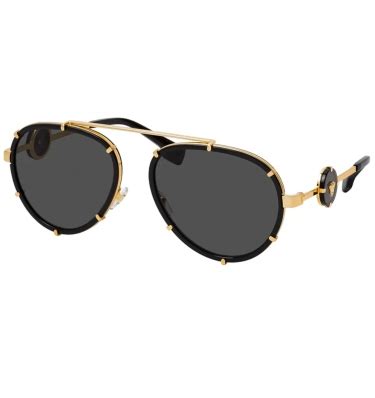 oculos versace dourado|Óculos de Sol VERSACE 2232 143887 .